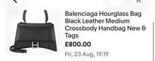 Balenciaga Hourglass Bag Black