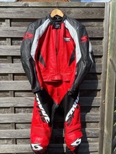 Spyke  2 Piece  Motorcycle Mens leathers  Jacket  & Trousers Size 48