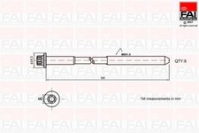 FAI B2120 BOLT KIT CYLINDER