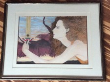 Manfred Freiherr von Richthofen AN ORIGINAL WATERCOLOUR SIGNED & FRAMED