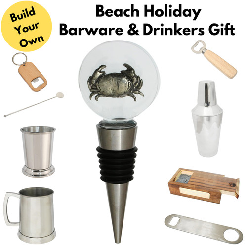 Beach holiday barware - beach,