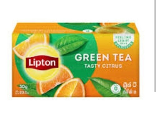 Lipton green tea with - green, citrus-