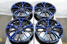 17" Wheels Rims Black Blue