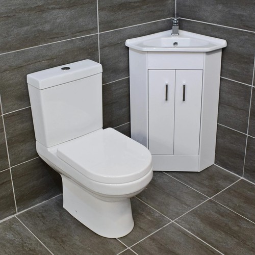 Door corner vanity unit with - corner,
