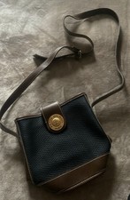 Pierre Balmain Women’s Vintage Black Brown Bucket Crossbody Shoulder Handbag Bag