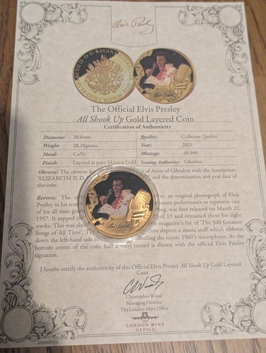 Gibraltar london mint elvis - london,