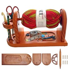 Wooden Yarn Holder Rotatable