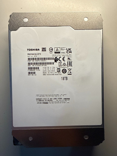 Toshiba mg09aca18te 18tb - mg09aca18te, 3.5"