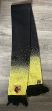 Watford Scarf Black and Yellow Good Condition 100% Acrylic Official Merchandise