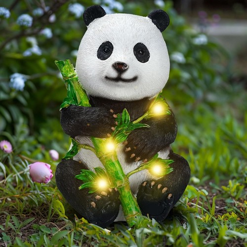 Garden panda solar lights - panda,