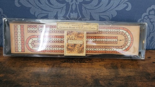 Vintage wooden cribbage - vintage, board