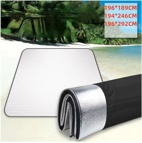 Aluminium foil camping mat eva - aluminium,