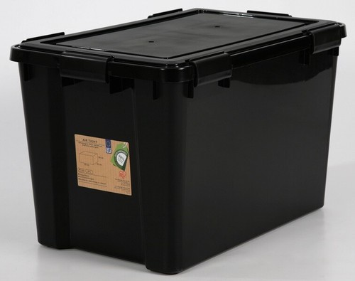 Airtight black plastic - black, damp
