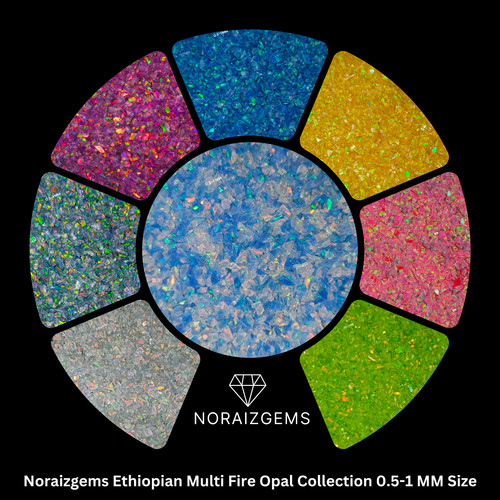 Crushed opal for inlay 1mm - opal,