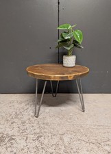 Rustic Round Side Table
