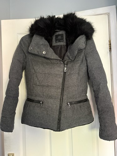 Zara woman grey down jacket - woman,