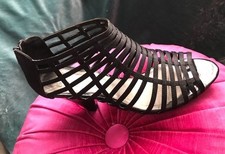 Ladies sexy shoes - STRAPPY. ankle style with back zip. hardly worn