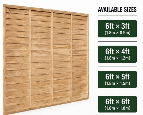 6ft wooden fence panel - wooden,