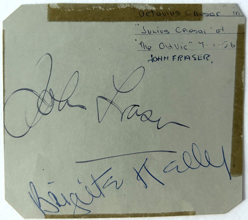 John fraser autograph - john, the