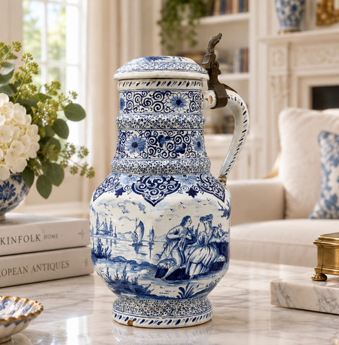 18th century dutch delft - delft, blue