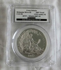 2007 1oz £2 BRITANNIA SILVER