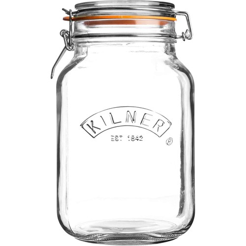 Kilner square clip top jar - square,