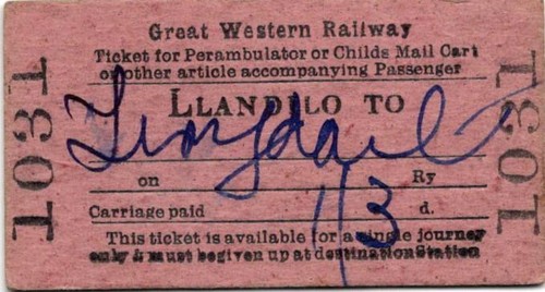 Great western railway - railway, ticket