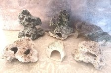 Rocks Cave Aquarium Ornament Fish Tank Decoration Hide Aquascape x6