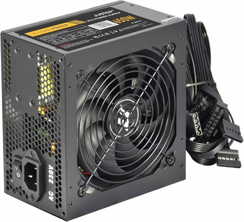 Justop black 650w psu - black, atx