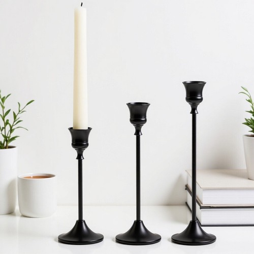 3pcs metal candle - 3pcs,