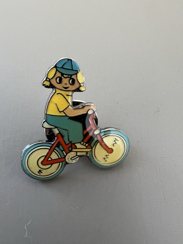 Enamel pin badge depicting a - enamel,