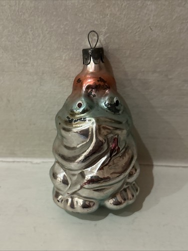 Vintage mercury glass frog - vintage,