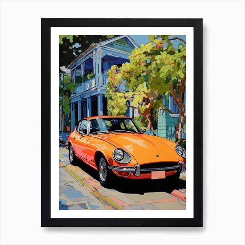 Datsun 240z vintage car - datsun,