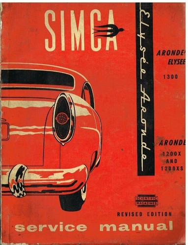 Simca aronde 1200x 1200xs - 1200xs, &