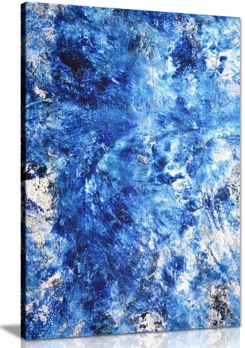 Blue white abstract - blue,