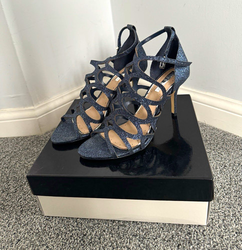 Miss navy glitter strappy - miss,