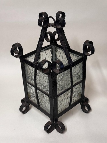 Antique wrought iron - iron, lantern
