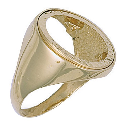 Yellow gold plain sides - plain,