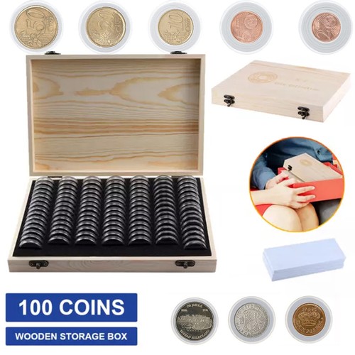 100x coin capsules - capsules, box
