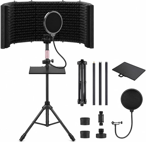 Portable vocal booth 6 panel - portable,