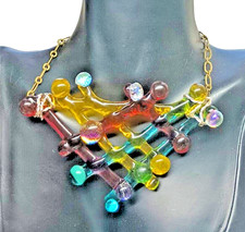 Dichroic Glass Necklace