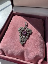 Antique 800 Silver Amethyst