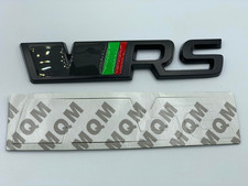Black VRS 3D Rear Boot  Emblem Badge Kit For Skoda Fabia Octavia