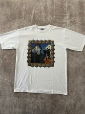 Rolling Stones Bridges to Babylon World Tour 1997 White XL Liquid Blue Deadstock