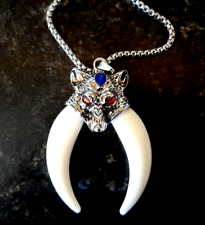 Wolf Tiger Bear Tooth Pendant