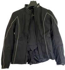Ladies Womens Hein Gericke Motorcycle Jacket Black SFC 77 UK 12 EU 40
