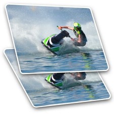 2 x Rectangle Stickers 10 cm -
