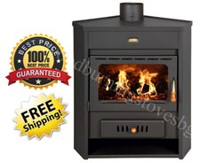 Wood burning stove back - wood, boiler
