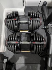 2 x BOWFLEX Select tech 1090i Adjustable Dumbbells Weights, 4-41KG