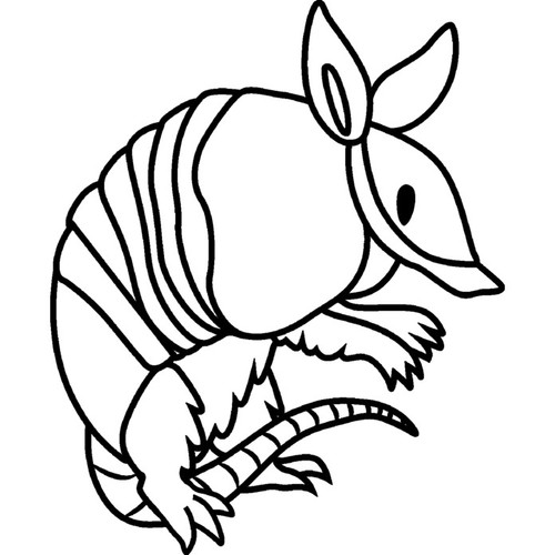 Armadillo unmounted rubber - 'armadillo',